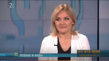 Dr. Vesna Tlaker uživo na TV Slovenija – emisija Halo TV o problemima s kožom