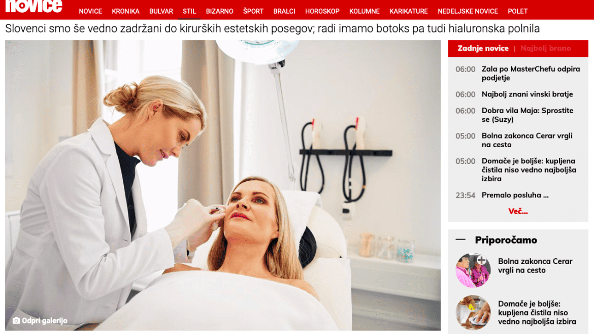 Estetski zahvati u Sloveniji